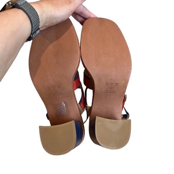 FERRUCCI Red and Blue Women's Sandals - Picture 8 of 9